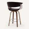 Syrah Bar Stool in Umber Hron Leather, Counter Height