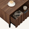 Takura Coffee Table in Brown Finish with Wood Grain
