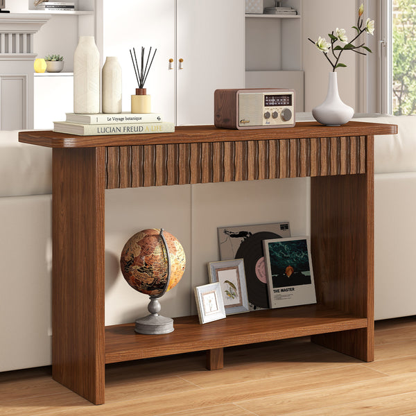 Takura Console Table in Brown Finish