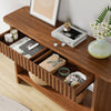 Takura Console Table in Brown Finish