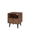 Takura Side Table in Brown Finish with Wood Grain