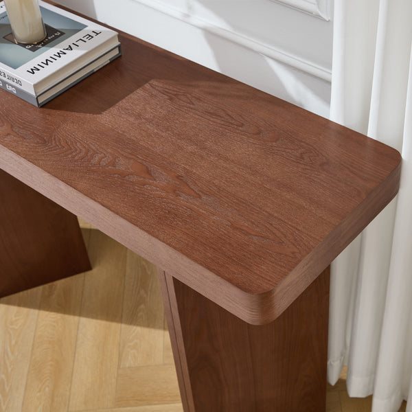 Taline Console Table in Brown Oak Veneer
