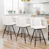 Tannat bar stool, Beige Aledo Leather