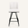 Tannat bar stool, Beige Aledo Leather