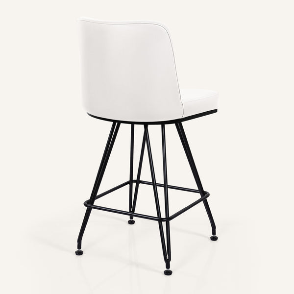 Tannat bar stool, Beige Aledo Leather