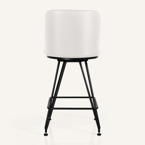 Tannat bar stool, Beige Aledo Leather