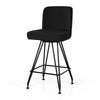 Tannat bar stool, Black Azal Velvet