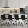 Tannat bar stool, Black Azal Velvet