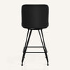 Tannat bar stool, Black Azal Velvet