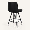 Tannat bar stool, Black Ribol Leather