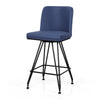 Tannat bar stool, Blue Jaen Leather