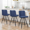 Tannat bar stool, Blue Jaen Leather