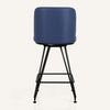 Tannat bar stool, Blue Jaen Leather