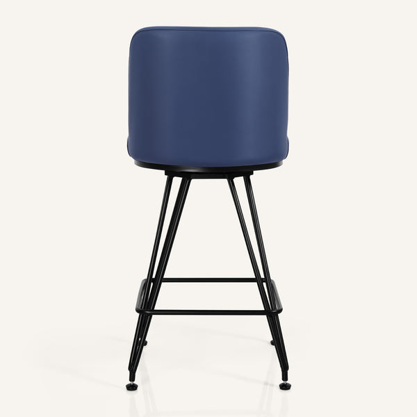 Tannat bar stool, Blue Jaen Leather
