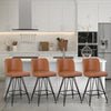Tannat bar stool, Brown Hans Leather