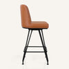 Tannat bar stool, Brown Hans Leather