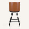 Tannat bar stool, Brown Hans Leather