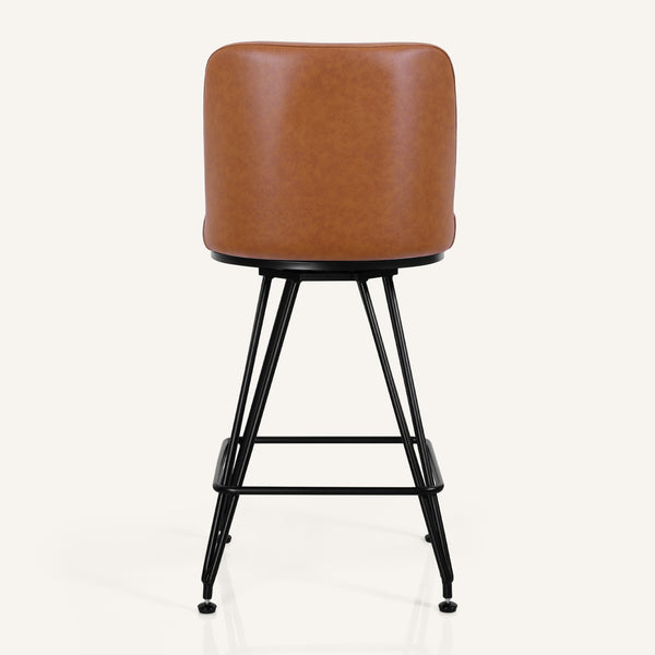 Tannat bar stool, Brown Hans Leather
