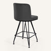 Tannat bar stool, Gray Azal Velvet