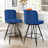 Tannat bar stool, Lake Azal Velvet