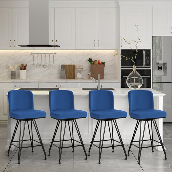 Tannat bar stool, Lake Azal Velvet