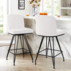 Tannat bar stool, White Azal Velvet