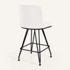 Tannat bar stool, White Azal Velvet