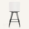 Tannat bar stool, White Azal Velvet