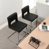Verdot Couner Stool in Black Ribol Leather