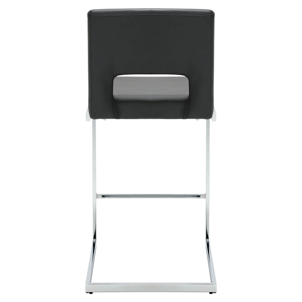 Verdot Couner Stool in Black Ribol Leather
