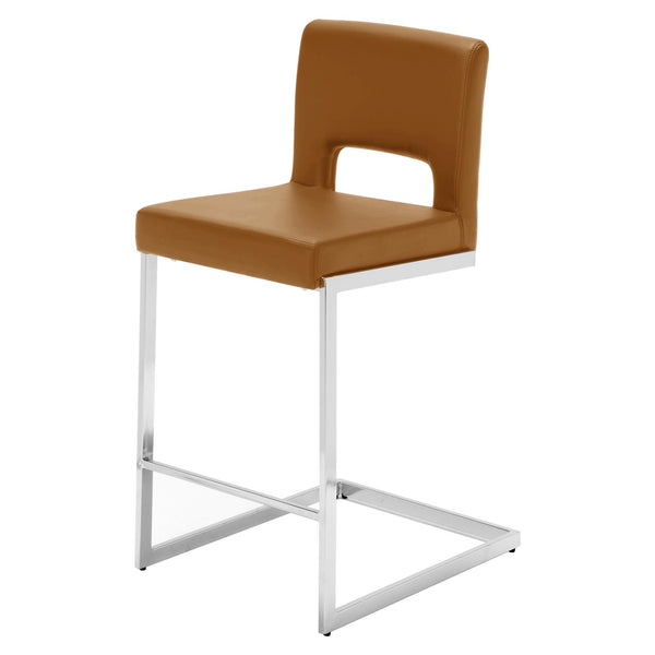 Verdot Counter Stool in Camel Jaen Leather