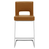Verdot Counter Stool in Camel Jaen Leather