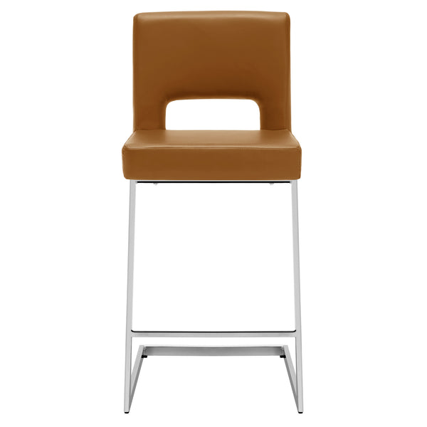 Verdot Counter Stool in Camel Jaen Leather