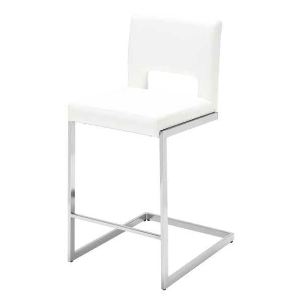 Verdot Counter Stool in Cream Ribol Leather