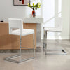 Verdot Counter Stool in Cream Ribol Leather