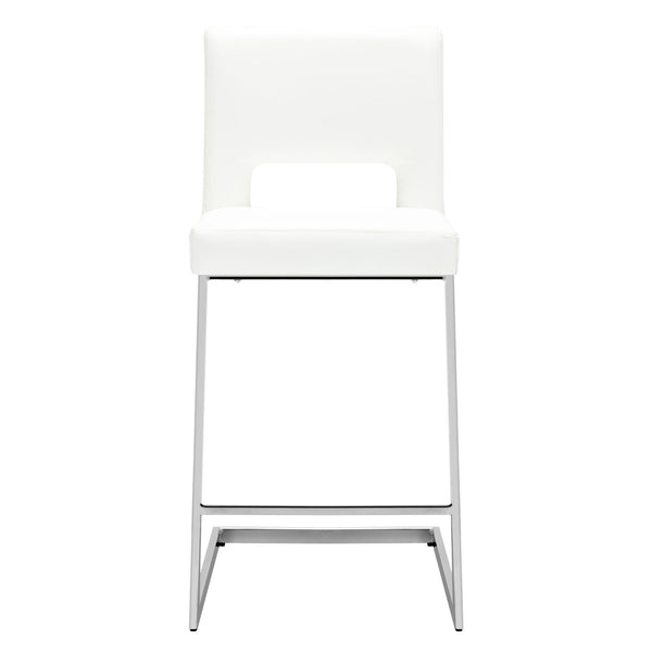 Verdot Counter Stool in Cream Ribol Leather