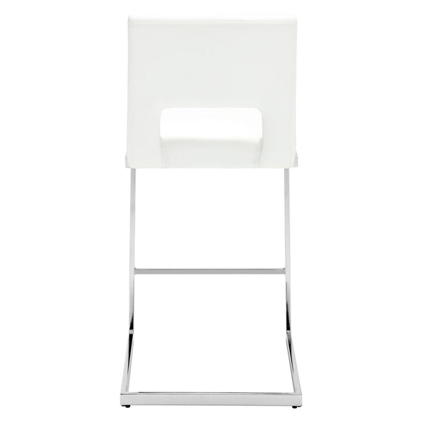 Verdot Counter Stool in Cream Ribol Leather