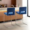 Verdot Counter Stool in Ink Xara Velvet