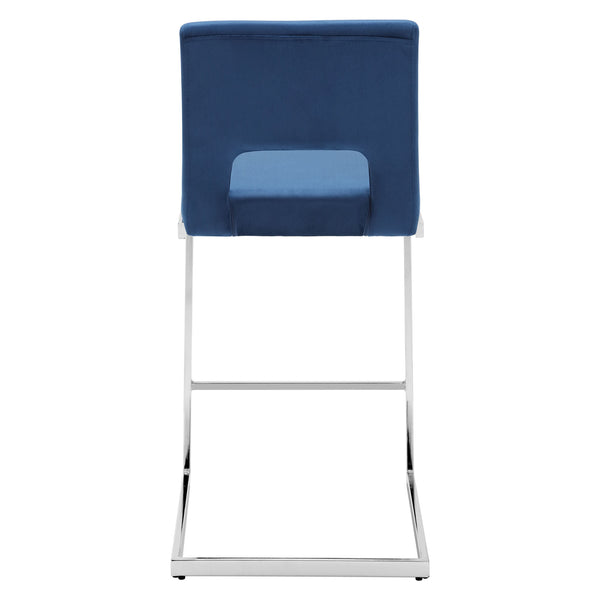 Verdot Counter Stool in Ink Xara Velvet