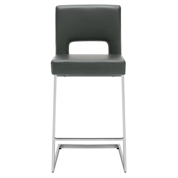 Verdot Counter Stool in Slate Jaen Leather