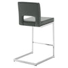 Verdot Counter Stool in Slate Jaen Leather