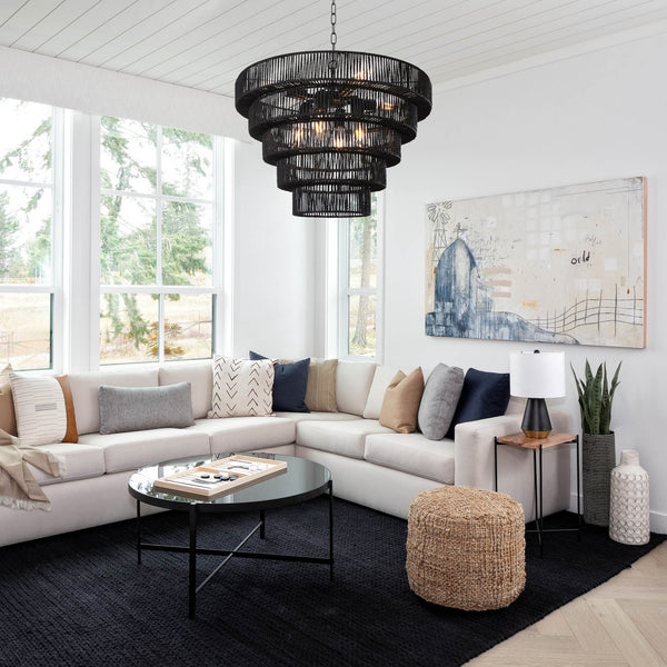 Weiseer cahndelier light, Black