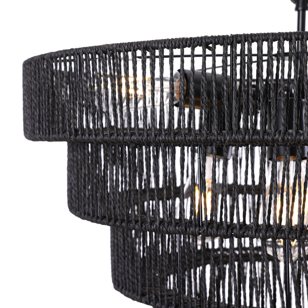 Weiseer cahndelier light, Black