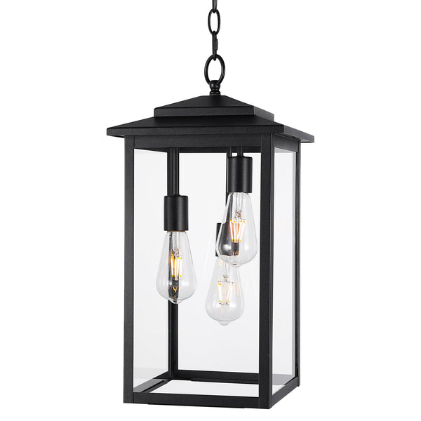 Zefir outdoor pendant light, Black