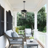 Zefir outdoor pendant light, Black