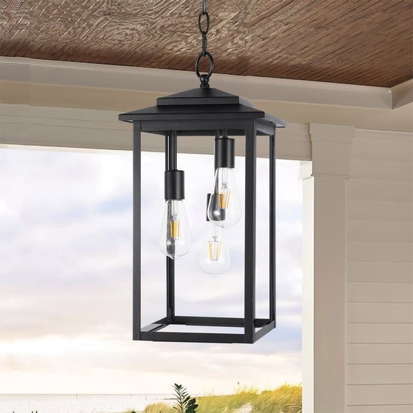Zefir outdoor pendant light, Black