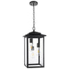 Zefir outdoor pendant light, Black
