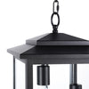 Zefir outdoor pendant light, Black