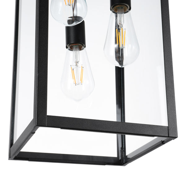 Zefir outdoor pendant light, Black