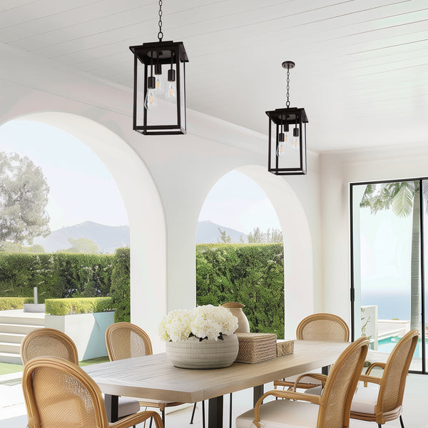 Zefir outdoor pendant light, Bronze
